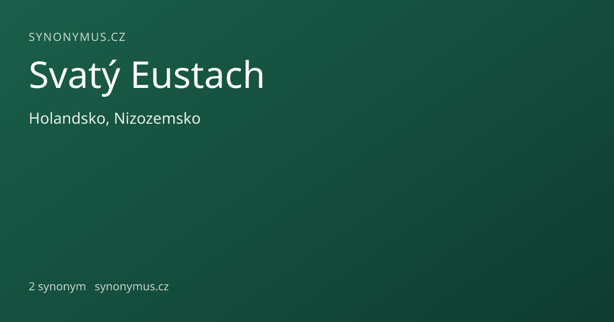 Náhled odkazu: Svatý Eustach