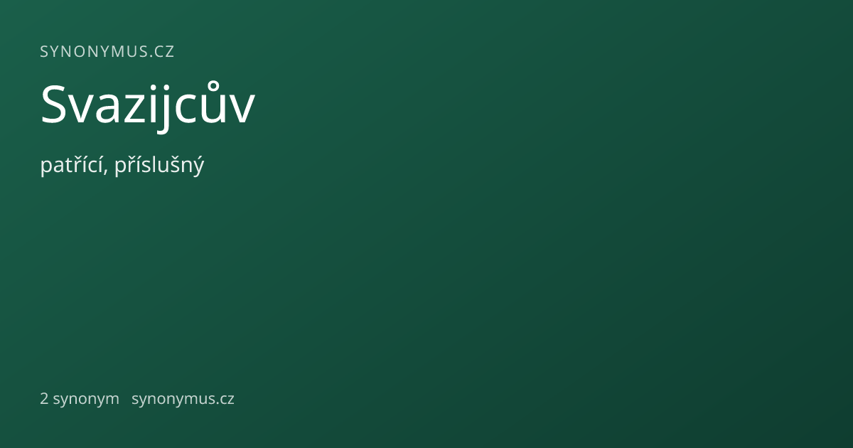 Náhled odkazu: Svazijcův