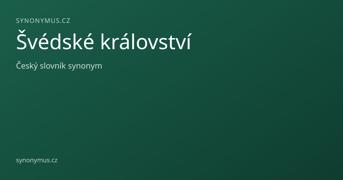 Náhled odkazu: Švédské království