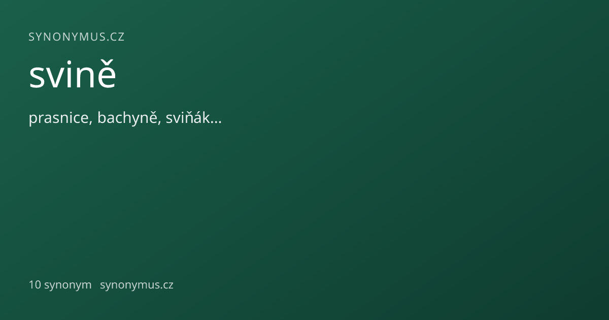 Náhled odkazu: svině