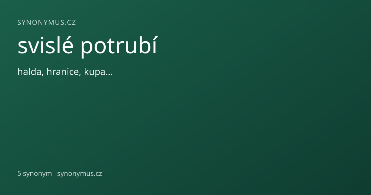 Náhled odkazu: svislé potrubí