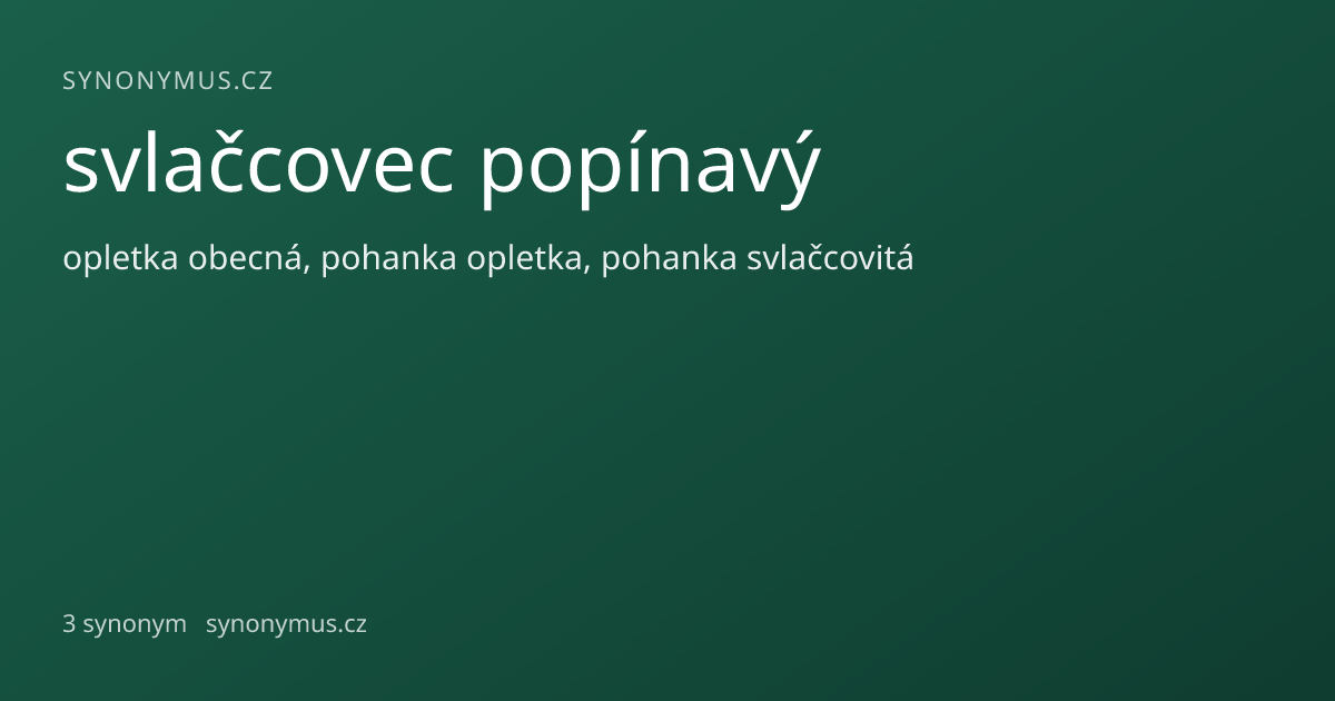 Náhled odkazu: svlačcovec popínavý