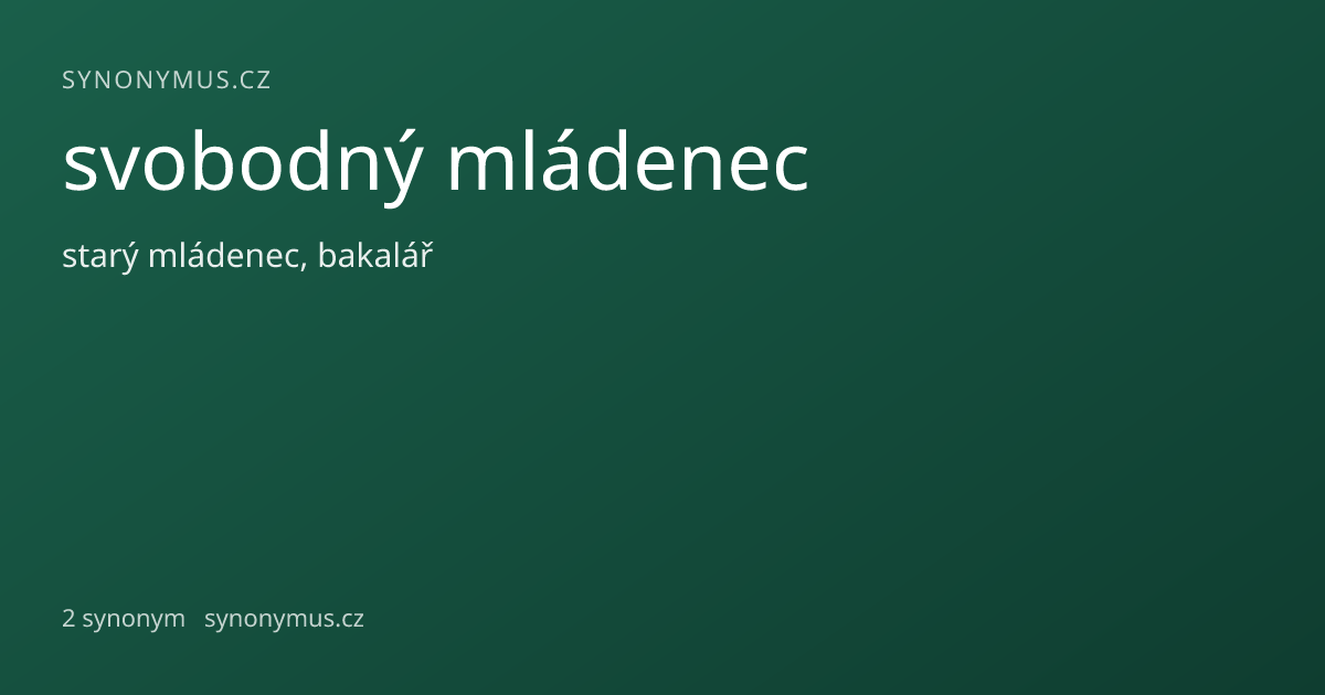 Náhled odkazu: svobodný mládenec