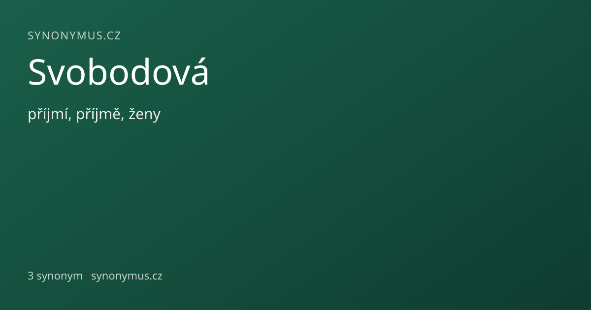 Náhled odkazu: Svobodová