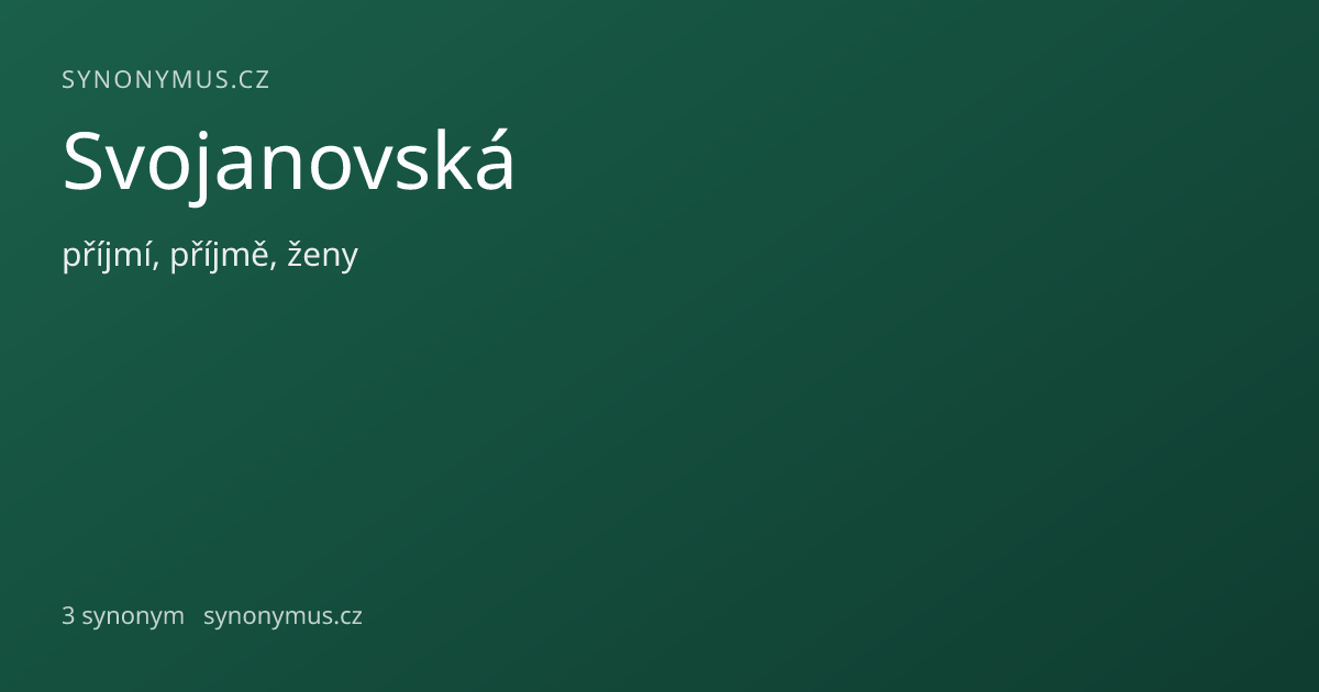 Náhled odkazu: Svojanovská