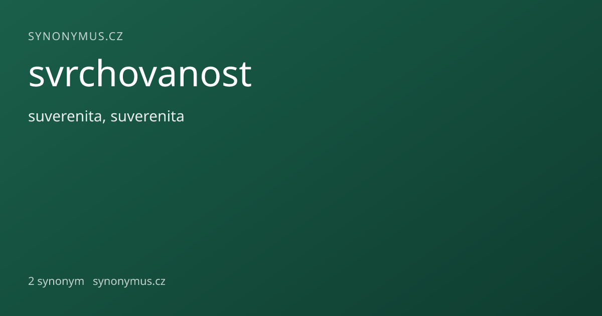 Náhled odkazu: svrchovanost