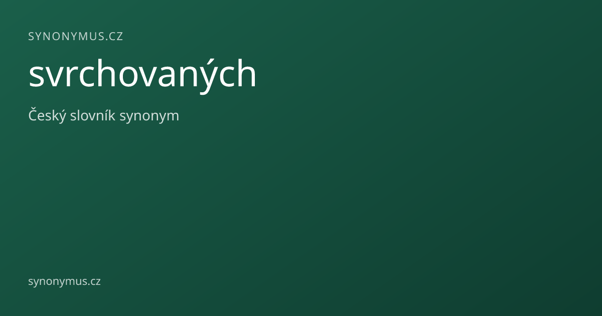 Náhled odkazu: svrchovaných