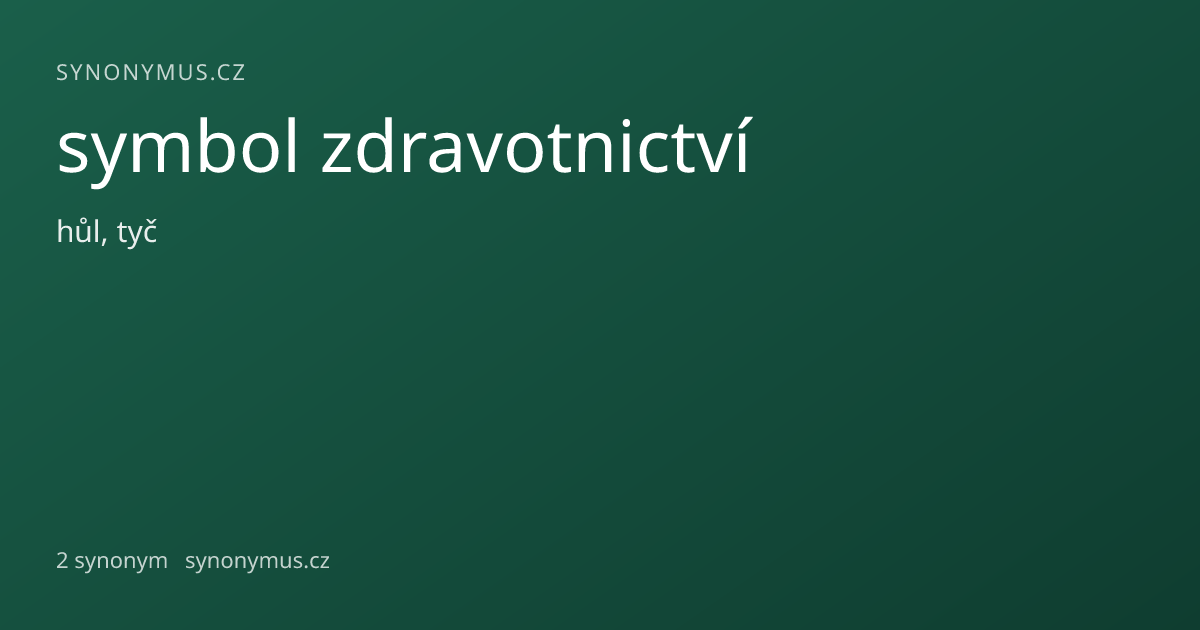 Náhled odkazu: symbol zdravotnictví