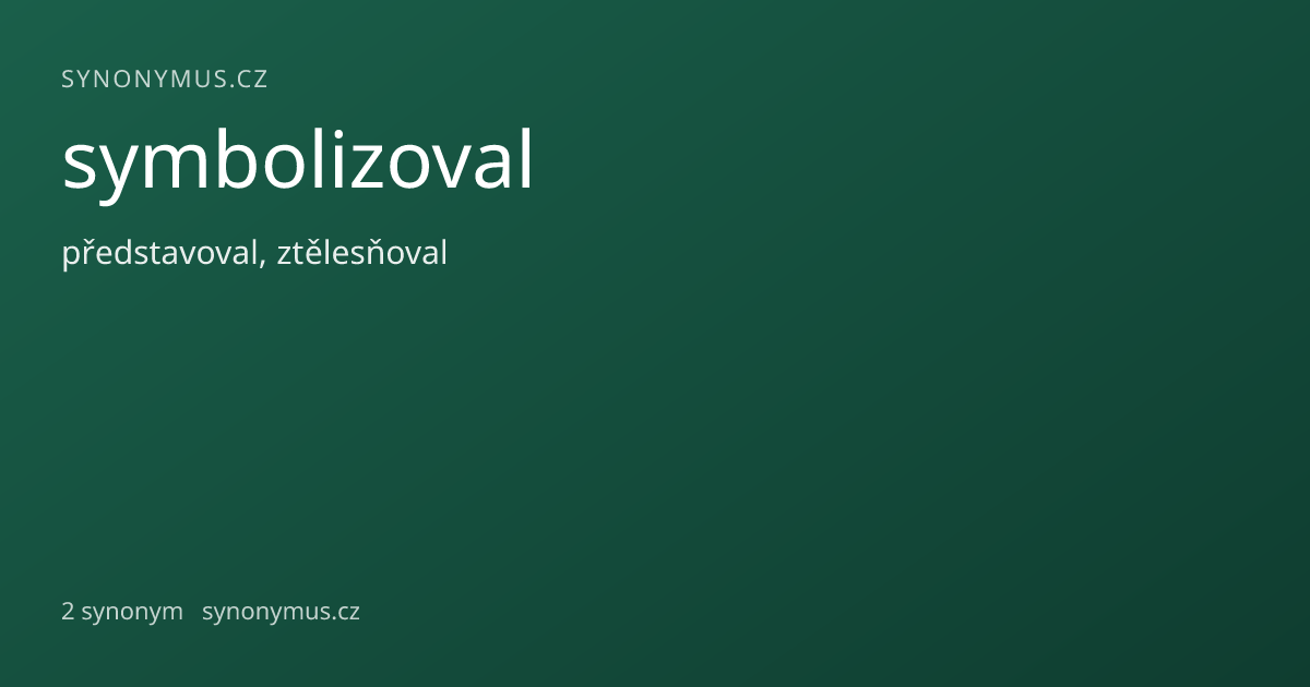 Náhled odkazu: symbolizoval