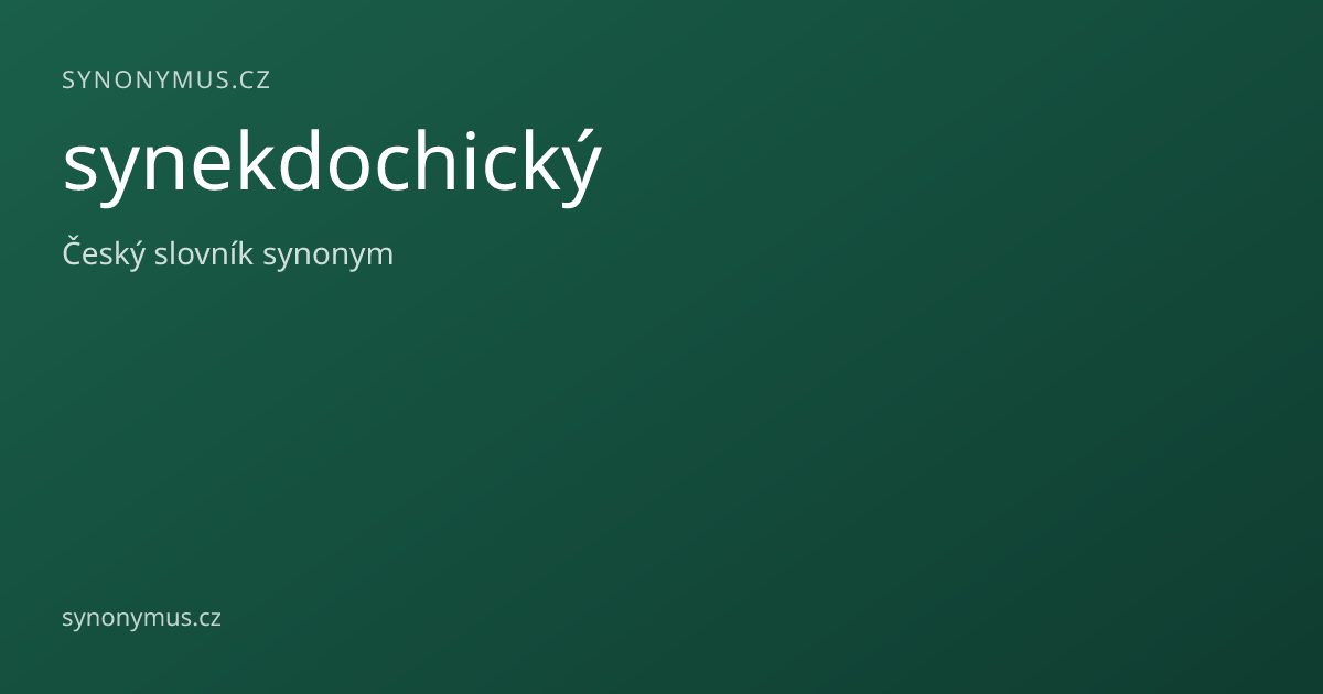 Náhled odkazu: synekdochický