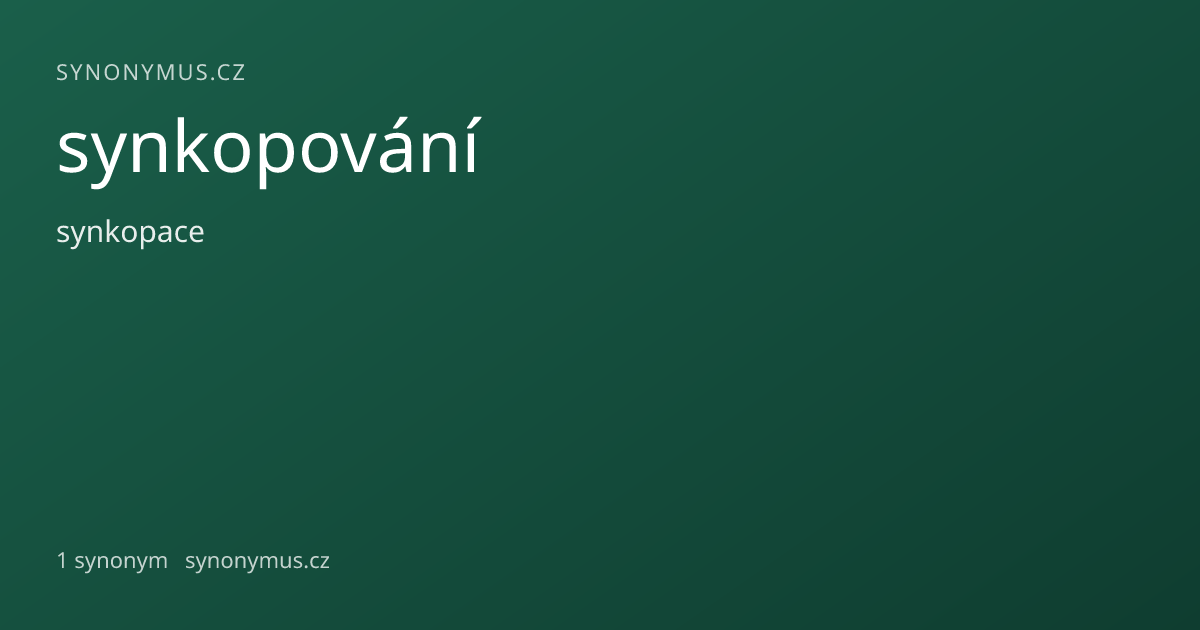 Náhled odkazu: synkopování