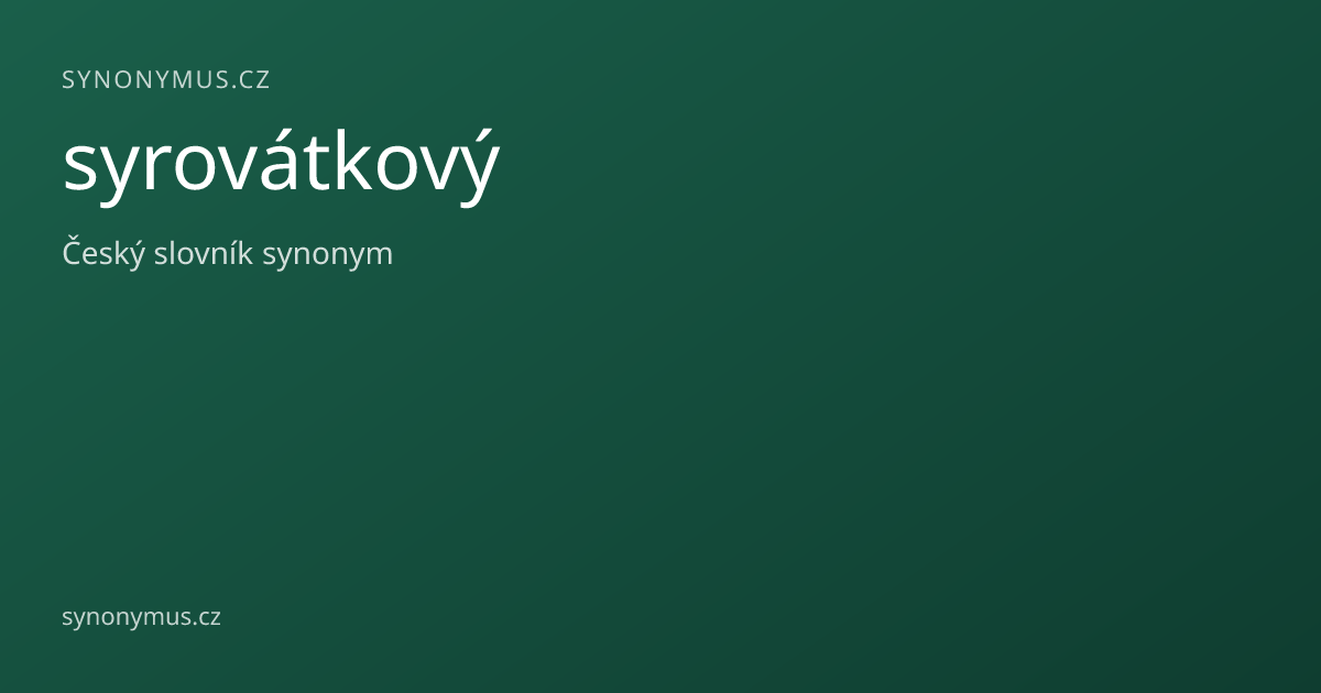 Náhled odkazu: syrovátkový