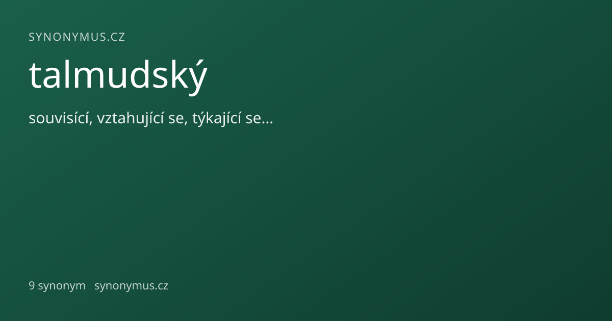 Náhled odkazu: talmudský