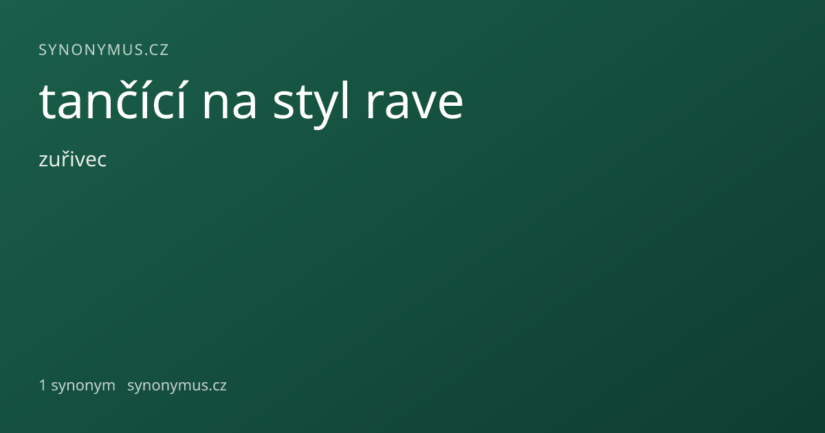 Náhled odkazu: tančící na styl rave