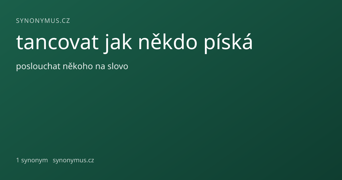 Náhled odkazu: tancovat jak někdo píská