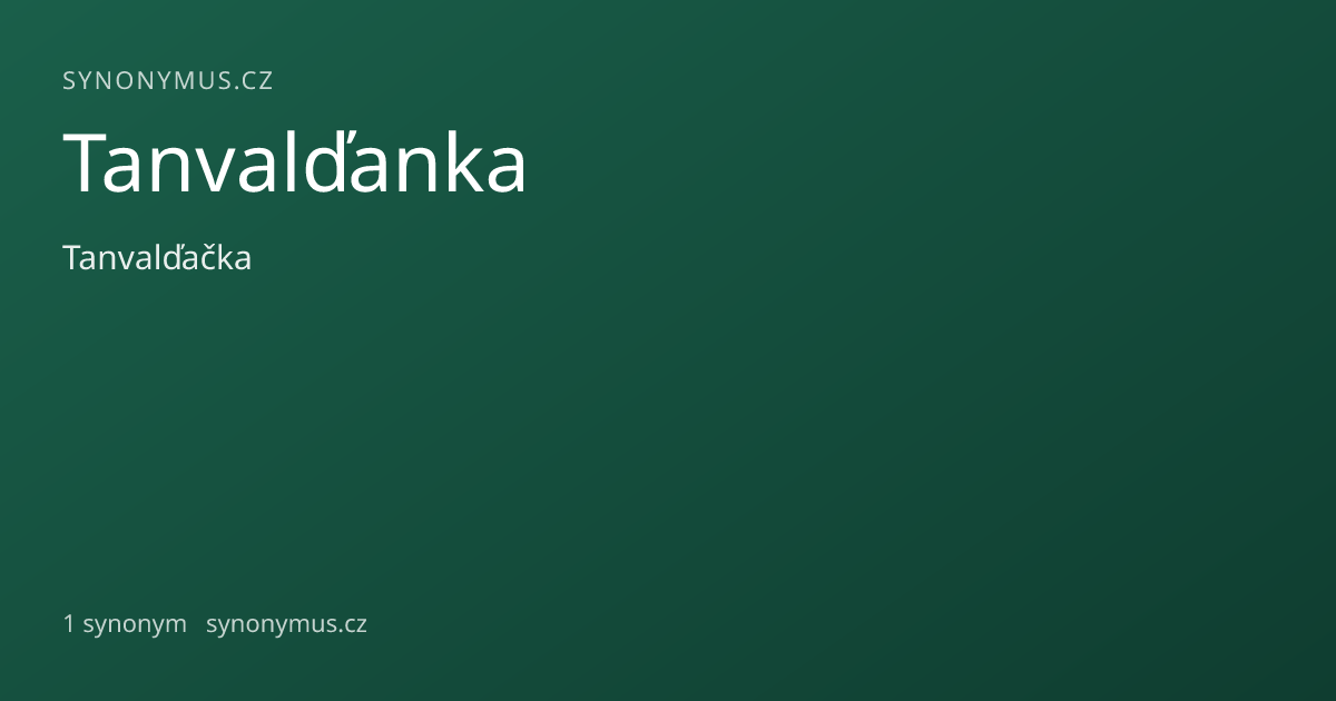 Náhled odkazu: Tanvalďanka