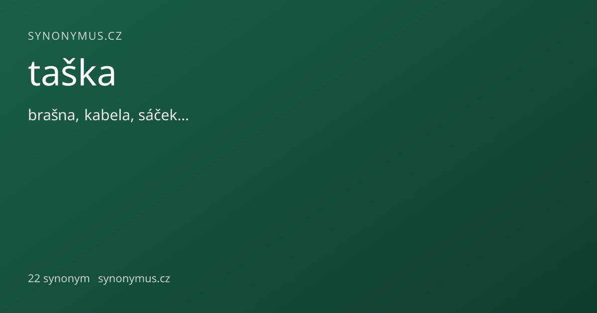 Náhled odkazu: taška