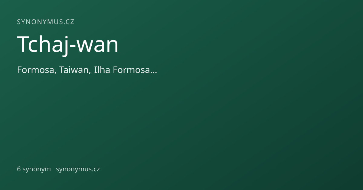 Náhled odkazu: Tchaj-wan
