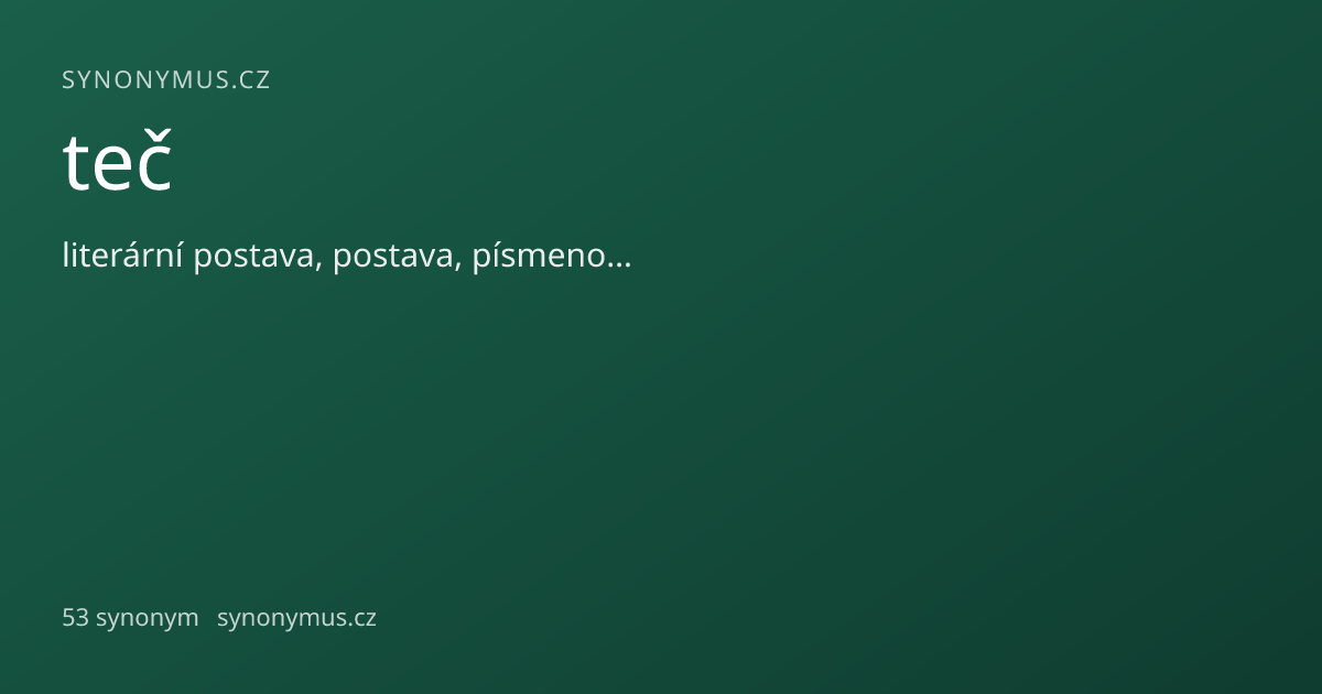 Náhled odkazu: teč