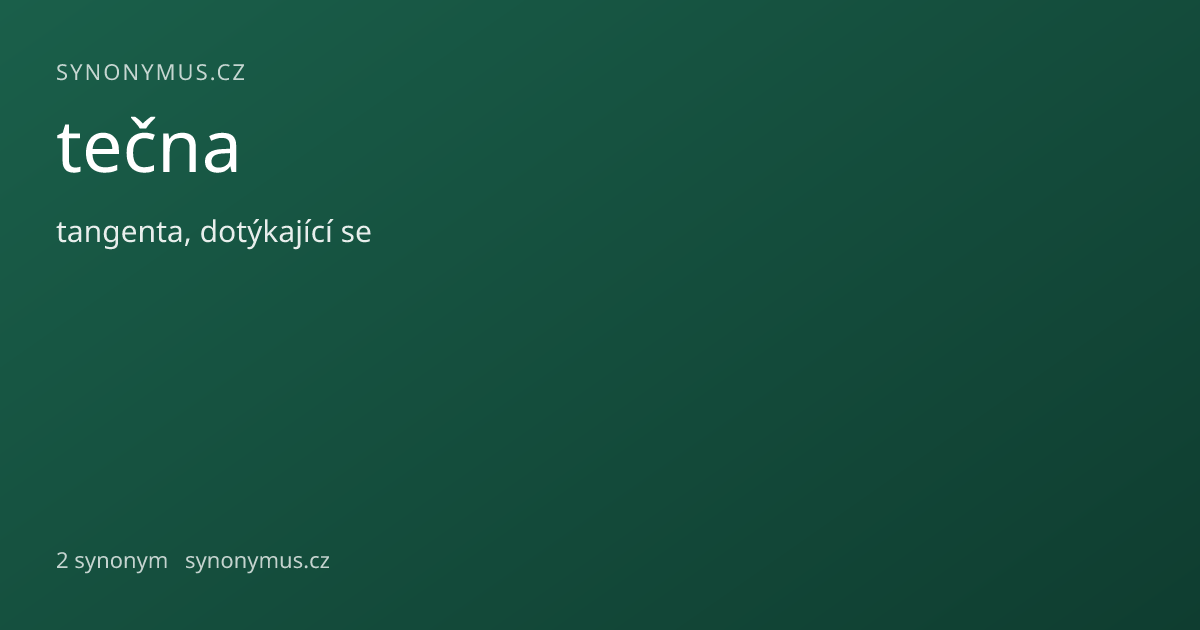 Náhled odkazu: tečna