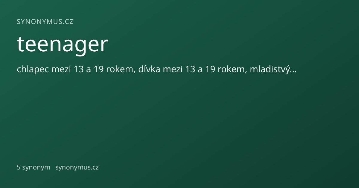 Náhled odkazu: teenager