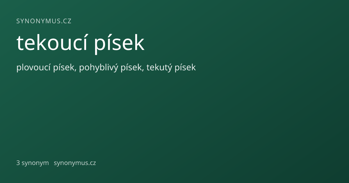 Náhled odkazu: tekoucí písek