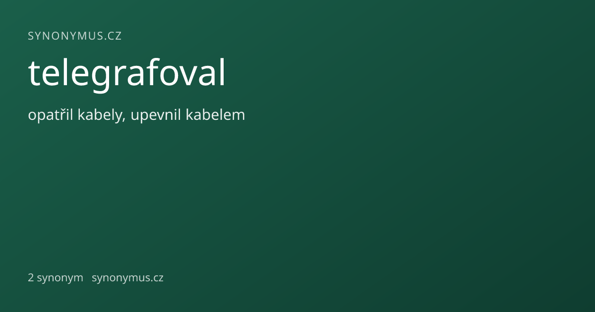 Náhled odkazu: telegrafoval