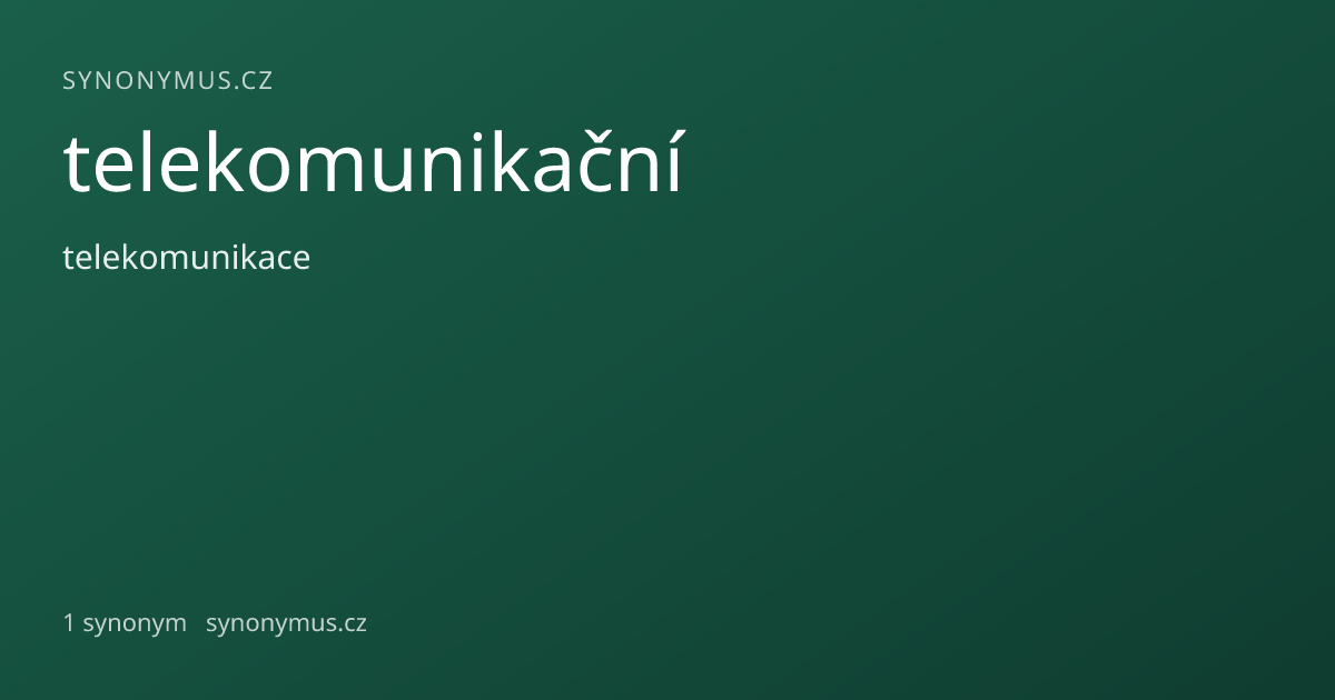 Náhled odkazu: telekomunikační