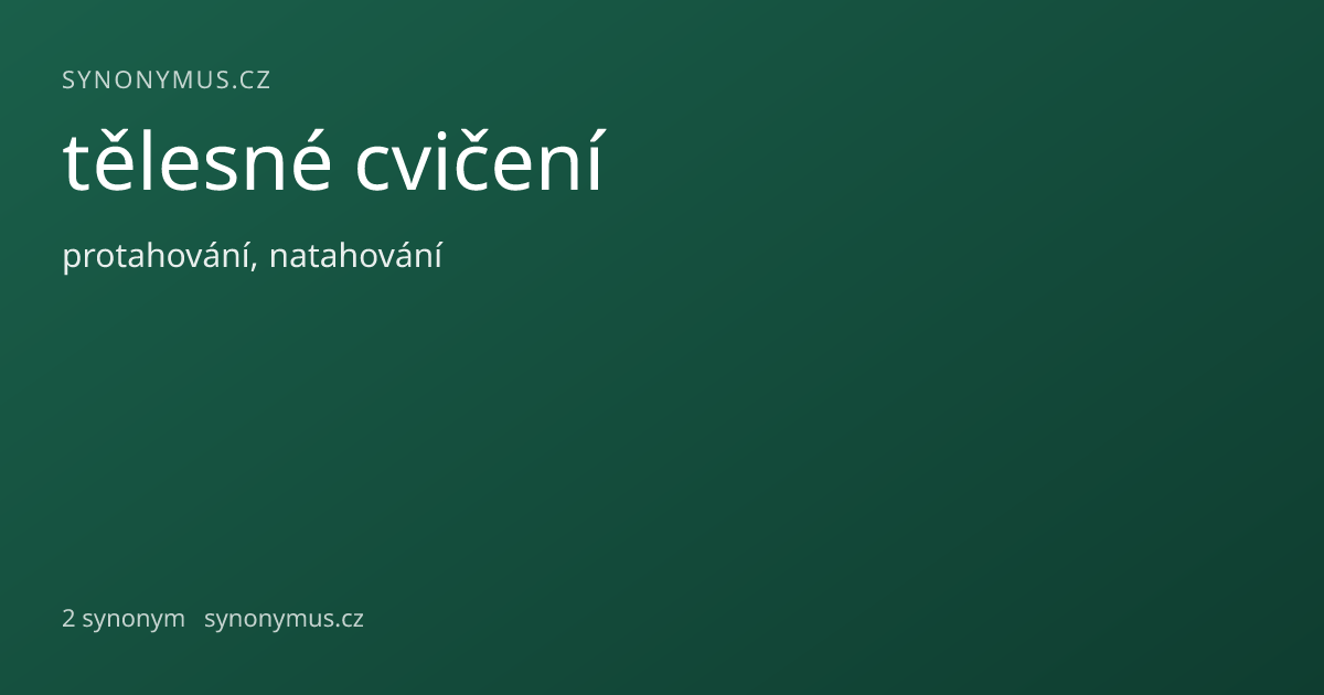 Náhled odkazu: tělesné cvičení