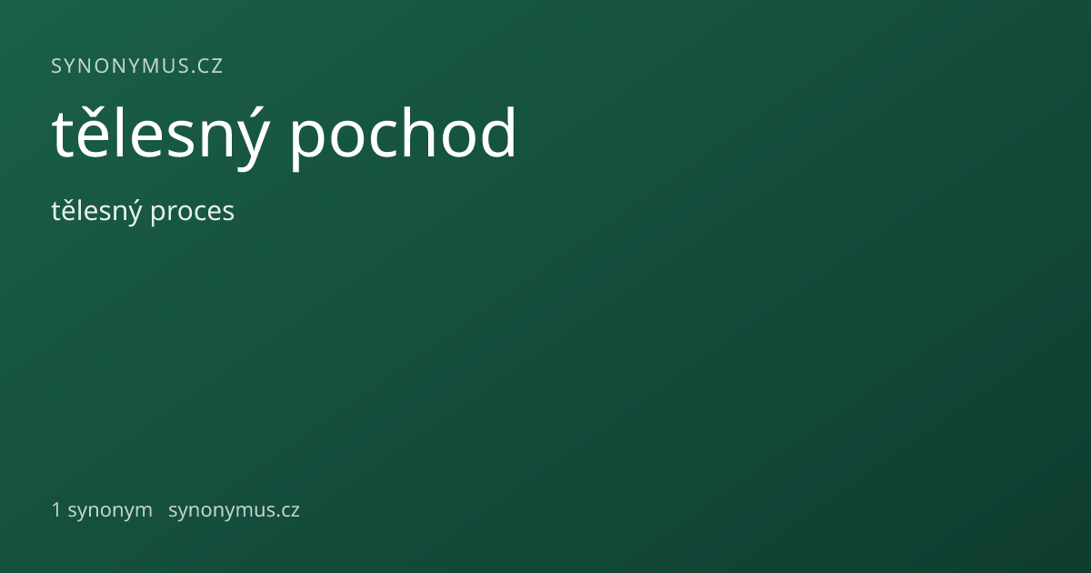 Náhled odkazu: tělesný pochod