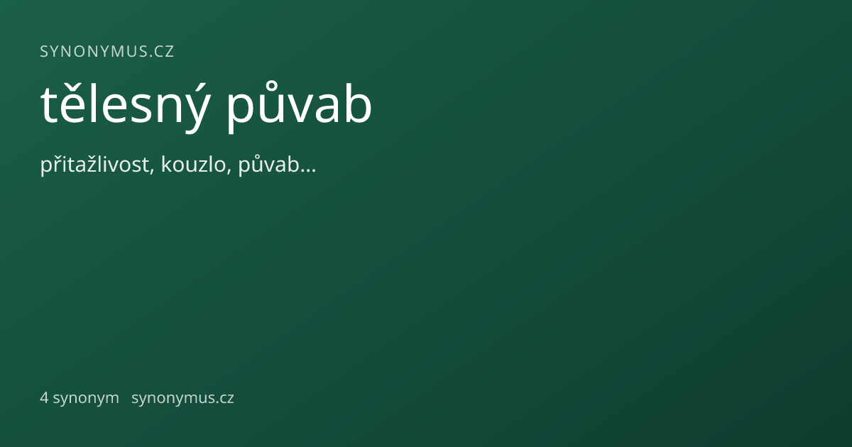 Náhled odkazu: tělesný půvab