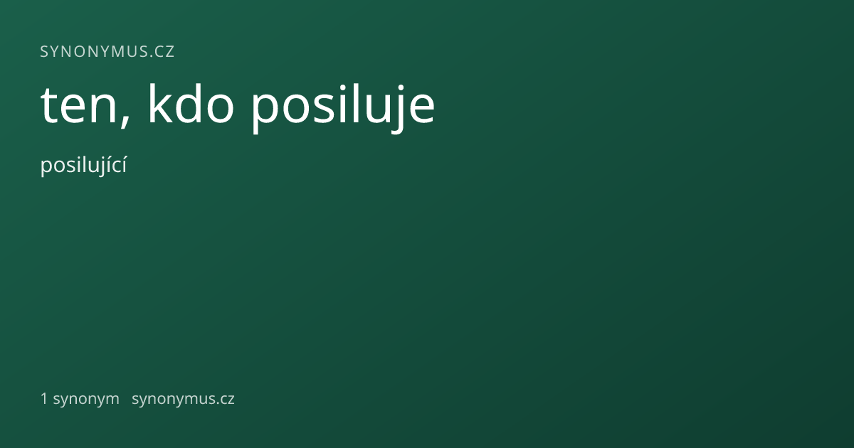 Náhled odkazu: ten, kdo posiluje