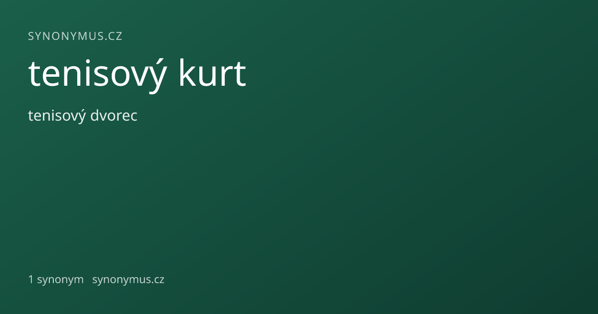 Náhled odkazu: tenisový kurt