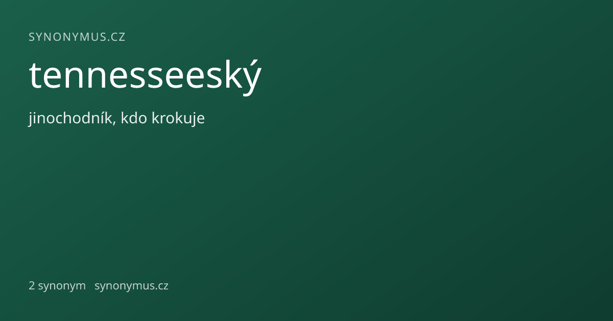 Náhled odkazu: tennesseeský