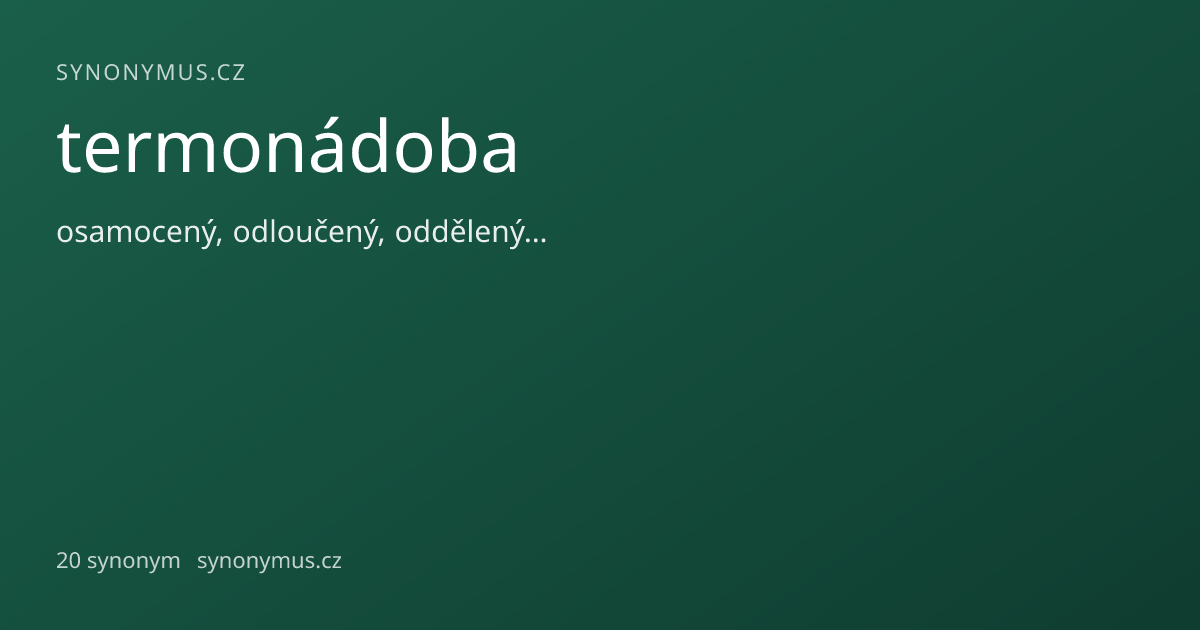 Náhled odkazu: termonádoba