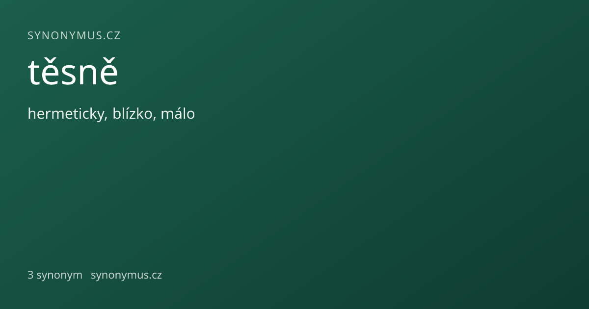 Náhled odkazu: těsně