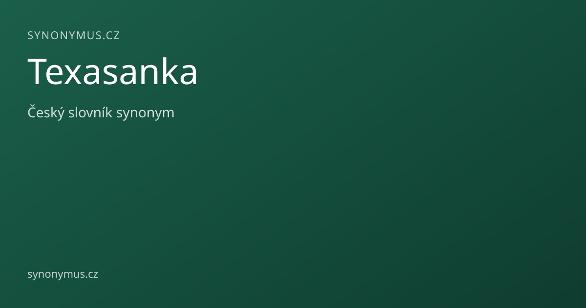 Náhled odkazu: Texasanka