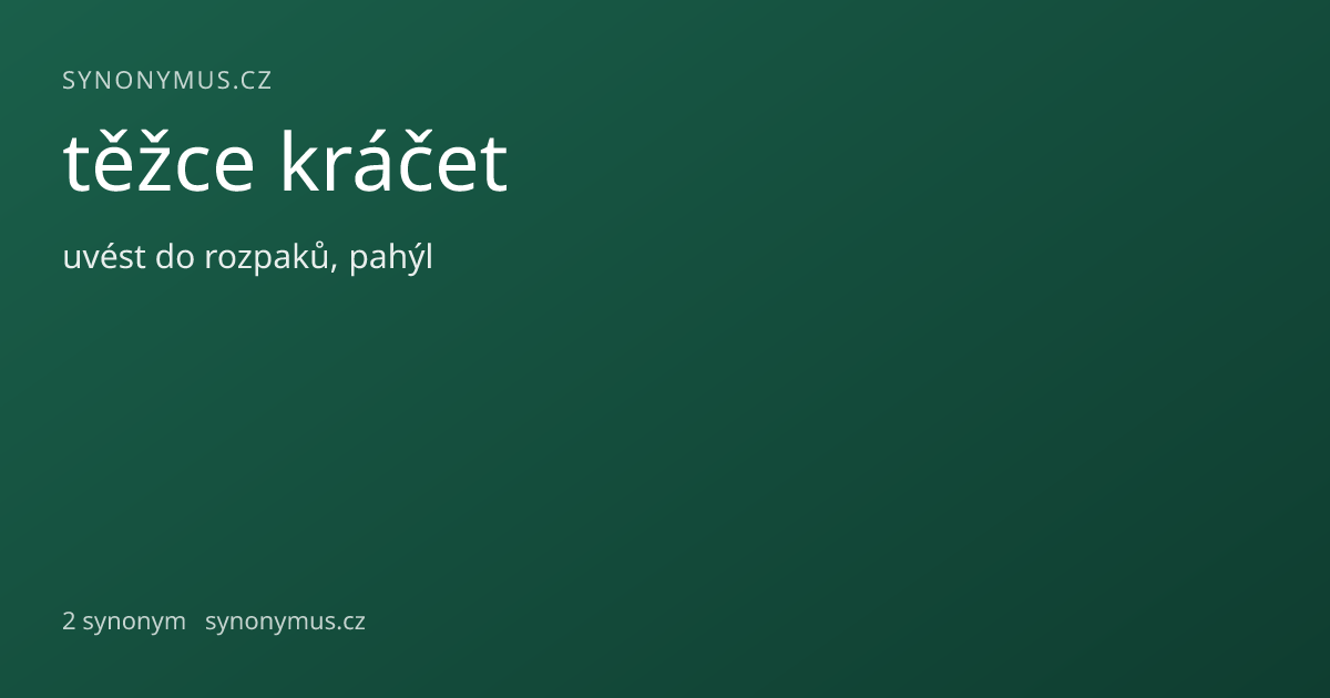 Náhled odkazu: těžce kráčet