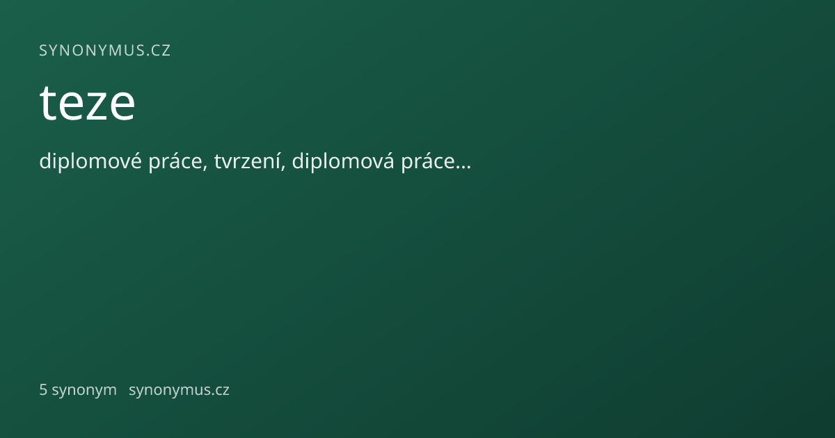 Náhled odkazu: teze