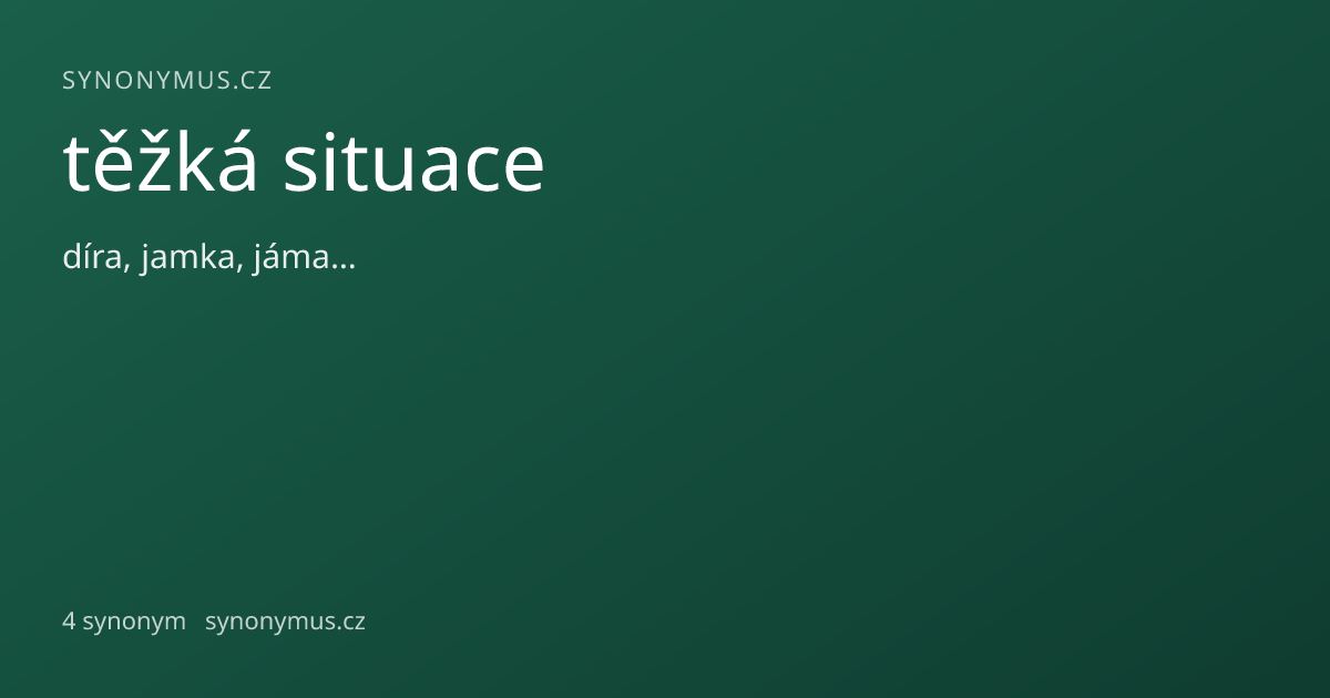 Náhled odkazu: těžká situace