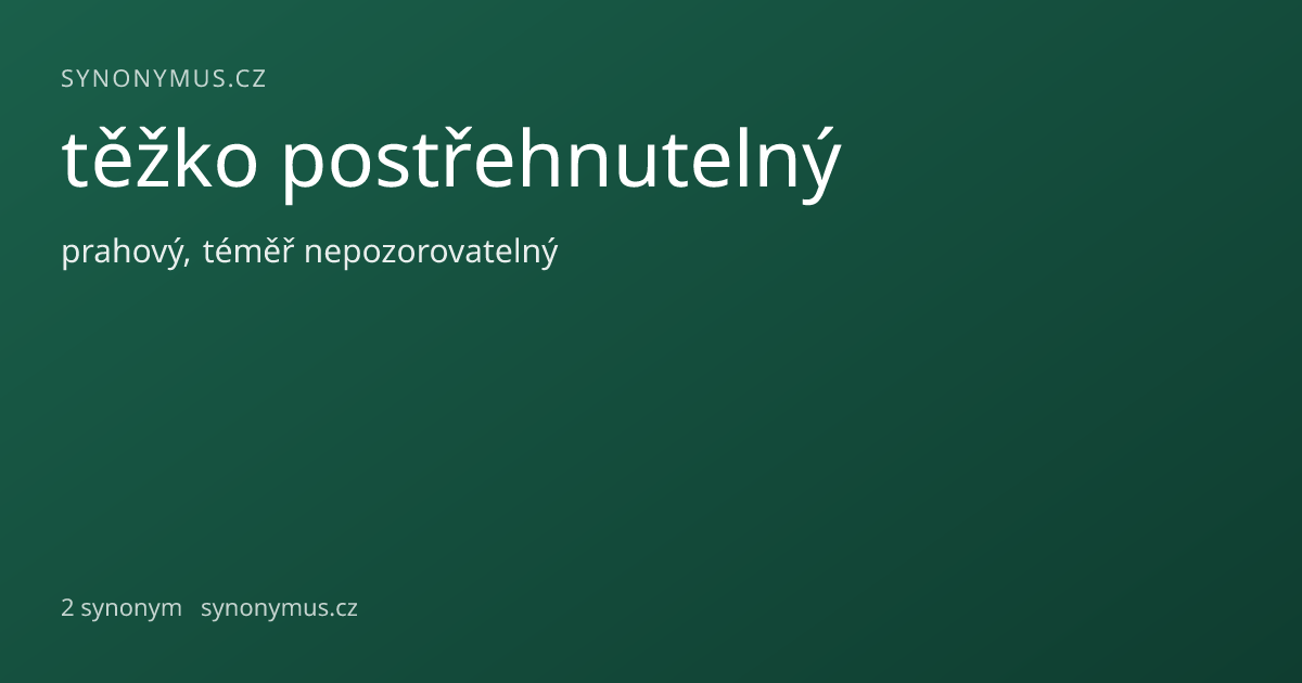 Náhled odkazu: těžko postřehnutelný
