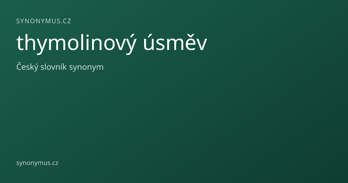 Náhled odkazu: thymolinový úsměv