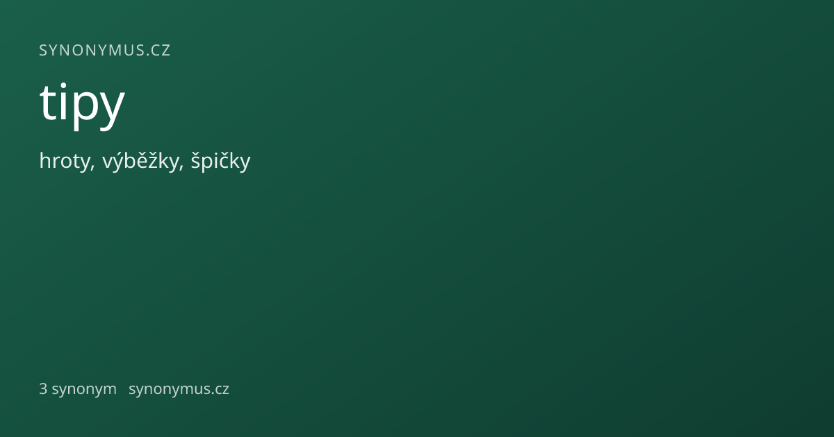 Náhled odkazu: tipy