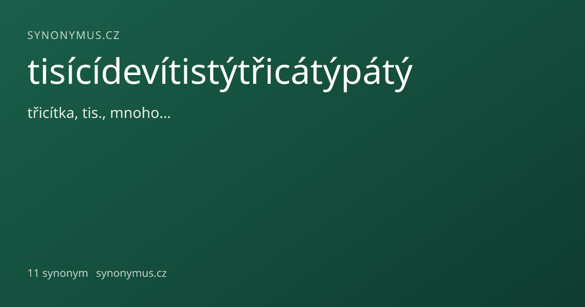 Náhled odkazu: tisícídevítistýtřicátýpátý