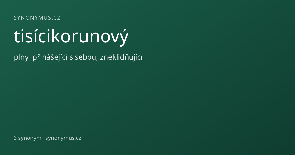 Náhled odkazu: tisícikorunový