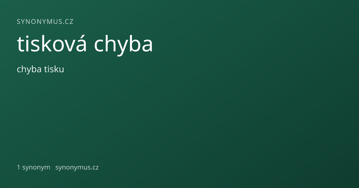 Náhled odkazu: tisková chyba