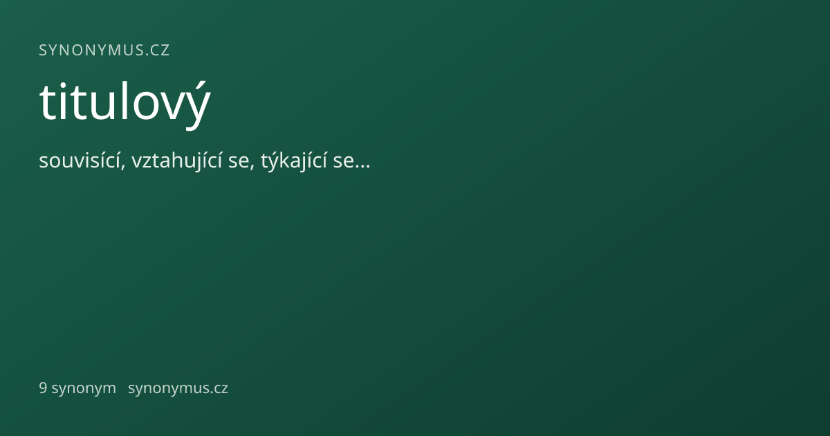 Náhled odkazu: titulový