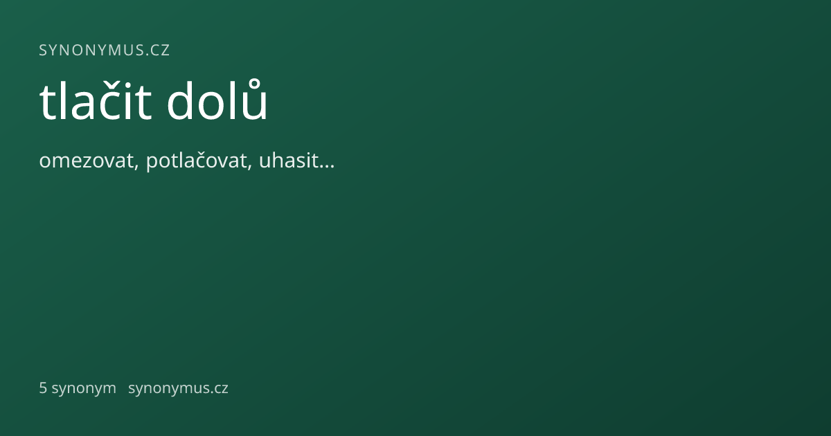 Náhled odkazu: tlačit dolů