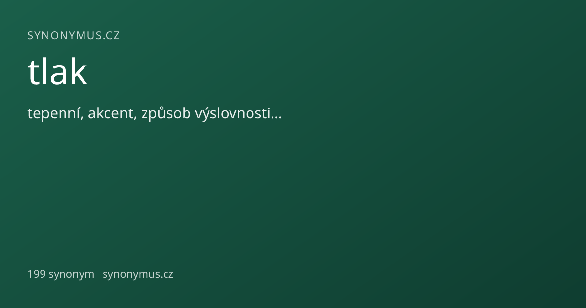 Náhled odkazu: tlak