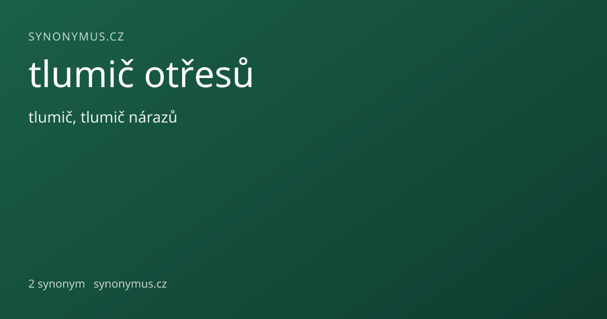 Náhled odkazu: tlumič otřesů